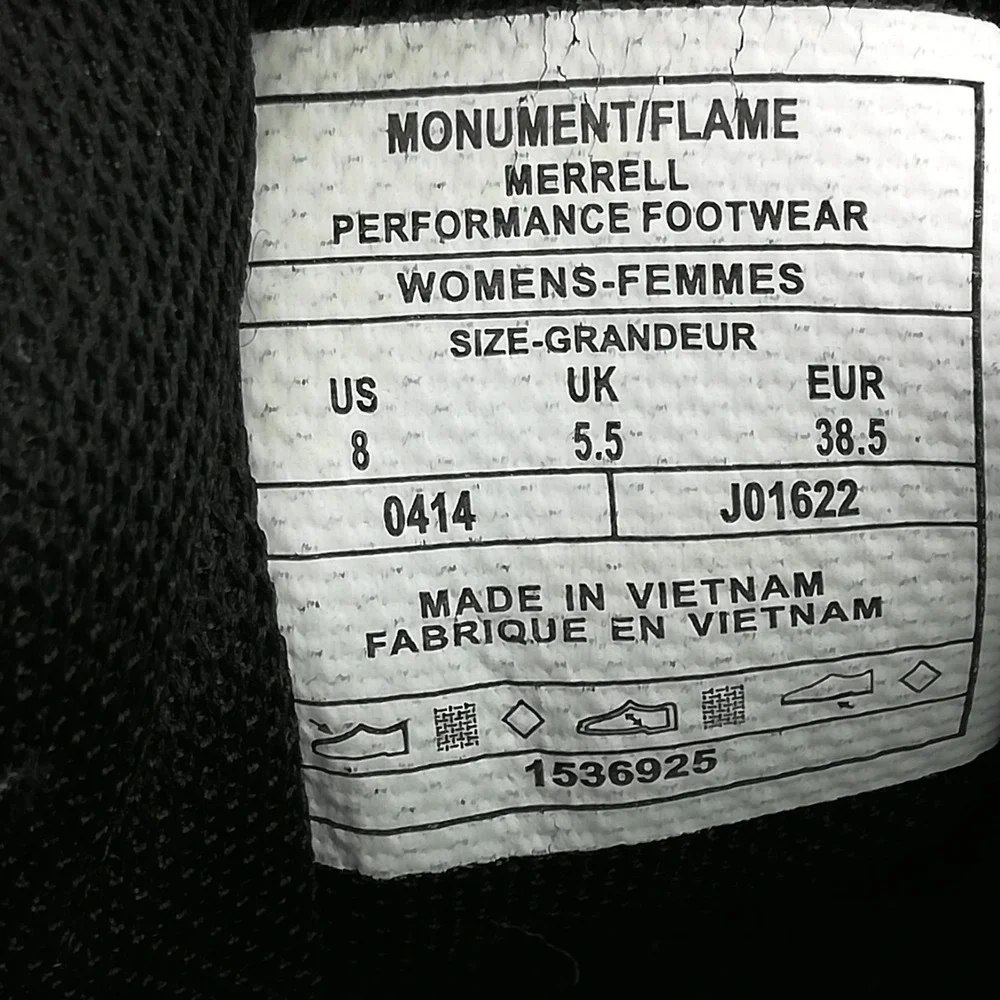 Merrell Shoes Womens Sneaker Running Bare Access Trail Monument Flame Vibram 8